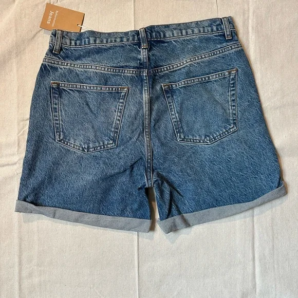 Reformation Classic Blue Jean Shorts - Picture 2 of 3